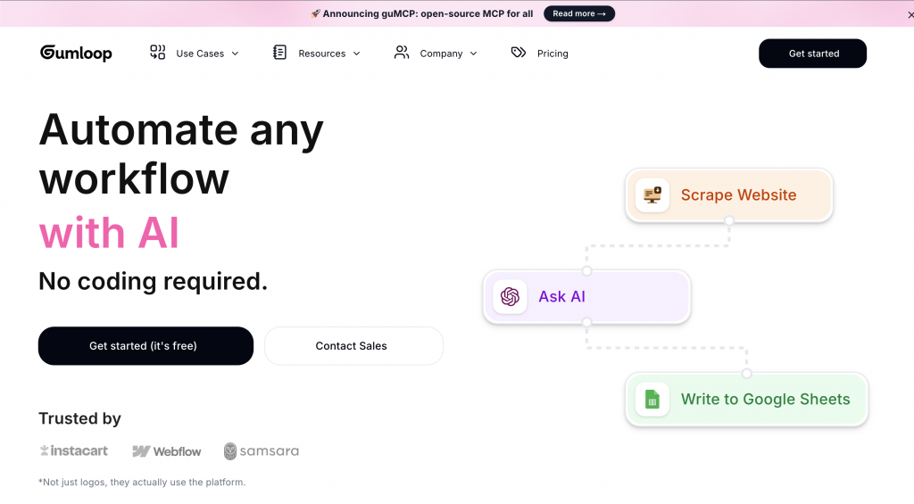 Gumloop – The Ultimate AI Automation Hub